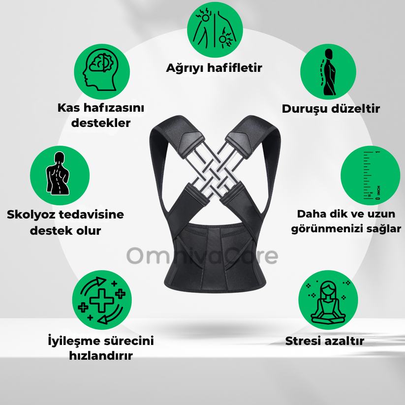 Ayarlanabilir Dik Duruş Korsesi