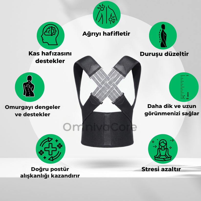 Ayarlanabilir Dik Duruş Korsesi